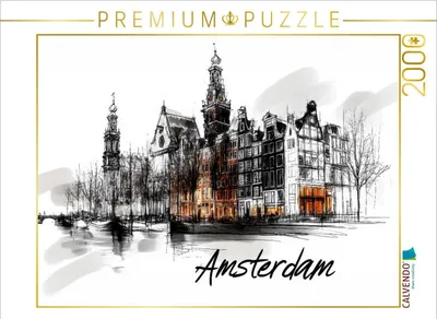 Produktbild von CALVENDO Puzzle Amsterdam | 2000 Teile Lege-Größe 90x67cm Foto-Puzzle für glückliche Stunden