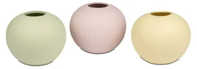 Produktbild von Blumenvase Kugelvase Vase aus Porzellan, Pastellfarben, Mail bitte welche Farbe gewünscht