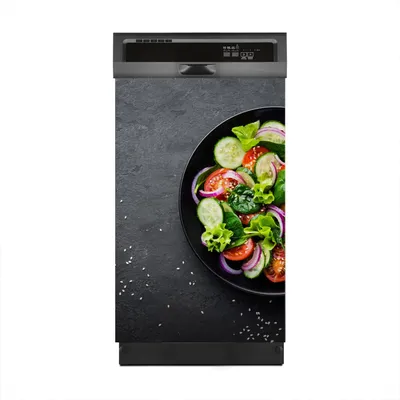 Produktbild von Aufkleber sticker 45x70 cm Dekorative folie Spülmaschine - Gemüsesalat in Teller