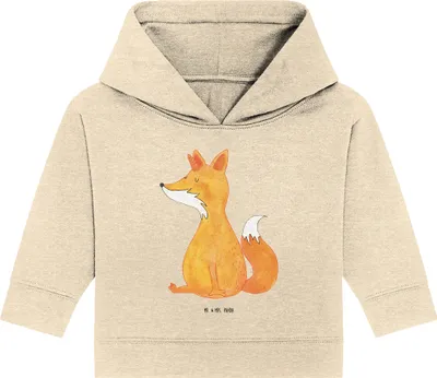 Produktbild von Mr. & Mrs. Panda Organic Baby Hoodie Einhorn Wunsch 24. - 36. Monat - Natural Raw - Geschenk, Füchse, Fuchs, Kapuzenshirt, Unicorns, Einhörner, Kapuzensweatshirt, Unicorn