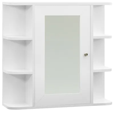 Immagine prodotto di vidaXL Armadio a specchio per il bagno Bianco 66x17x63 cm MDF
