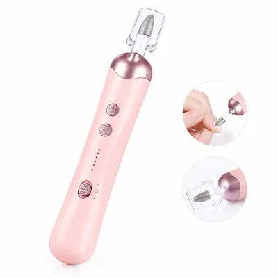 Produktbild von Nagelfräser Set elektrisch, kabellose elektrische Nagelfeile mit LED, 5 Geschwindigkeiten, für Gel Nägel, Hornhaut, Maniküre und Pediküre