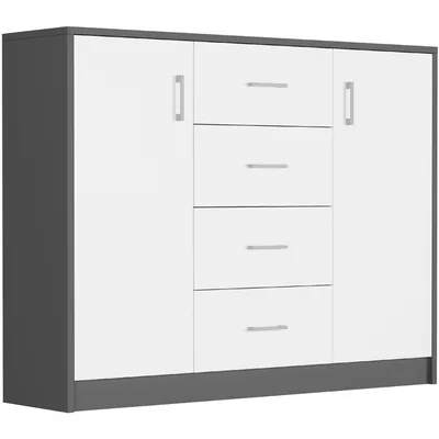 Obrázek produktu pro Komoda – antracitová směs – 110 x 35 x 85 cm – Modern U-1