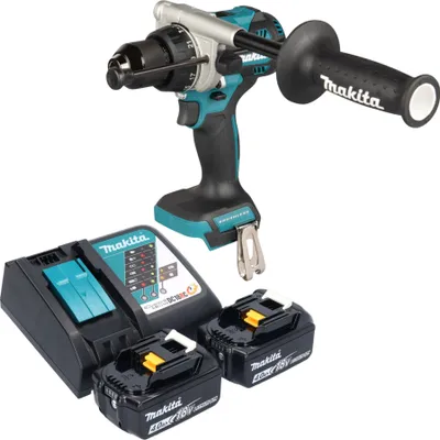 Produktbild von Makita DHP 492 RM Akku Schlagbohrschrauber 18 V 141 Nm Brushless + 2x Akku 4,0 Ah + Ladegerät