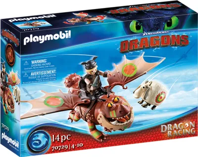 Produktbild von PLAYMOBIL Dragons 70729 Dragon Racing: Fischbein und Fleischklops