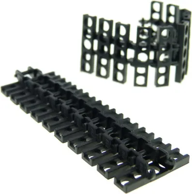 Obrázek produktu pro 20x články řetězu Lego Technic 1,5x3x1 černý pancéřový článek řetězu 15379 3873