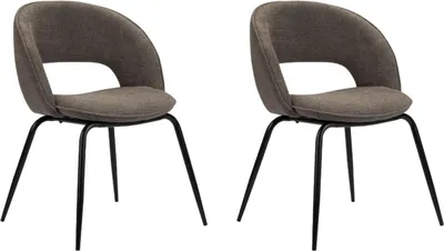 Produktbild von 2er-Set Polsterstühle Rainbow - Taupe