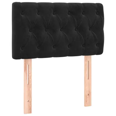 Immagine prodotto di vidaXL Testiera nera 80x7x78/88 cm Velluto
