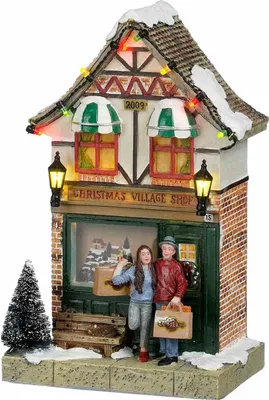 Produktbild von Luville Weihnachtsdorf Village Shop - 12.5x8.5x20.5 cm - Polyresin - Mehrfach