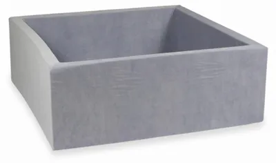 Image de Piscine à sec 110x110x40cm Velvet Soft gris clair sans balles