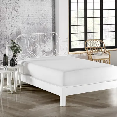 Produktbild von L'Essentiel Linge de Maison, Alez Fitted (90 x 200), Weiß, Einzelbettschutz, 100% BAUMWOLLE, 90 x 200 cm + 30 cm