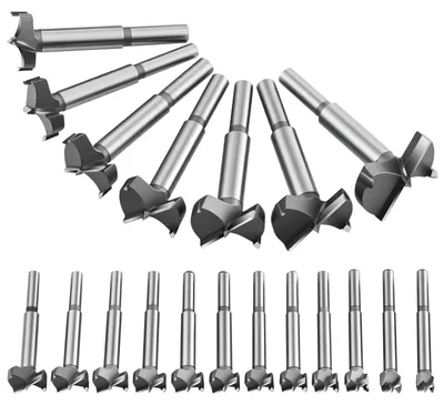 Forstnerbohrer-Set 19-tlg. 10-40 mm Carbide Holz