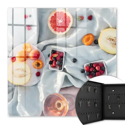 Produktbild von Metall Schlüsselkasten 30 x 30 cm - schwarzer Schlüsselschrank zur Wandmontage - wandhängende Schlüsselbox mit Tür - nach links öffnend - Schlüsselaufbewahrung für Flur - Büro - Arbeitszimmer - Werkstatt - Garage - Sommerpicknick