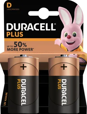 Produktbild von Duracell Plus Mono D LR20 - 1 x 2er Verpackung