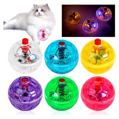 Produktbild von 6 Stück Katzenspielzeug Geisterjagd-Bälle, Interaktive Katzenkugeln