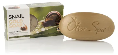 Produktbild von Seife mit Schneckenschleim und Olivenöl für Gesicht und Körper 100 g, KI-generiertes Bild