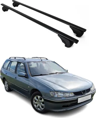 Zdjęcie produktu dla Belki dachowe poprzeczne do Peugeot 406 1999-2005 Żelazo Czarne