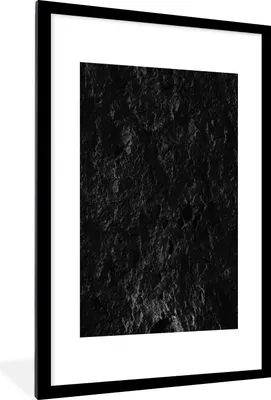 Produktbild von MuchoWow® Gerahmtes Poster Schwarz - Weiß - Höhle - Stein - Natur 60x90 cm - Poster mit Schwarzem Bilderrahmen Wandposter Rahmen Foto Bilder - Dekoration - Wandposter Wohnzimmer - Hochwertig