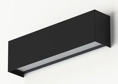Productafbeelding van Kinkiet STRAIGHT, zwart-wit, 1xE14, 40W, metaal, afmetingen: 7x26x5 cm, IP20, Nowodvorski Lighting