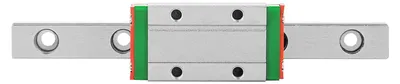 Obrázok produktu pre 100 mm MGN9H, miniatúrna lineárna vodidlová lišta, 9 mm široký posuvný blok