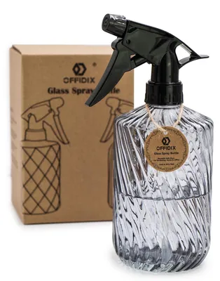 Glassprühflasche 0,45 l, Handdruck-Pflanzensprüher, Grau