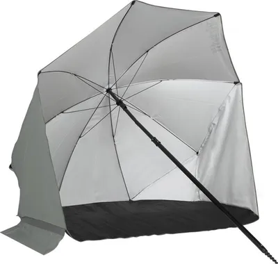 Produktbild von VirtuFit Strandparasol mit Windschirm 160x160x180 cm Grau