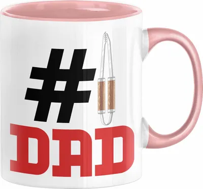 Produktbild von Grillen Nummer 1 Dad Vater Tasse Geschenk Grillmeister Papa Geschenkidee Bester Papa Der Welt Vatertag Lustige Geschenkidee (Rosa)