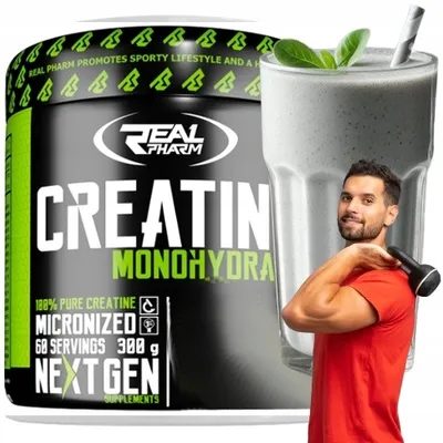 Obrázok produktu pre CREATINE MONOHYDRATE prášok REAL PHARM CREATINE Natural 300g