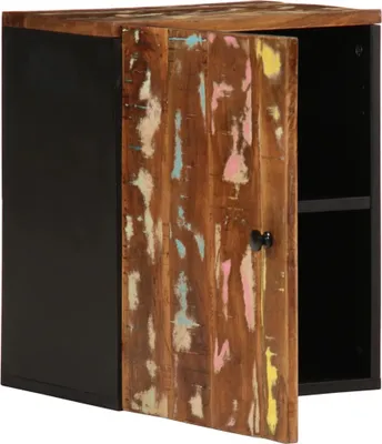 Produktbild von vidaXL Bad-Wandschrank 38x33x48 cm Altholz Massiv