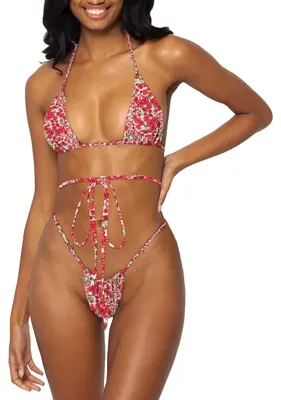 Produktbild von Damen-Bikini-Set mit Neckholder-String, y, frech, Zweiteiliger Badeanzug, ein