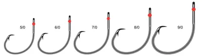 Produktbild von VMC 7385CT Redamber Hook - Circle Hook Kreishaken, Größe/Packungsinhalt:Gr. 5/0 / 6 Stück