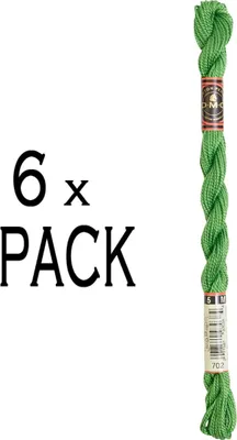 Produktbild von 6x DMC Perlgarn Stärke 5, 15 m, 115AR/5-702, VPE