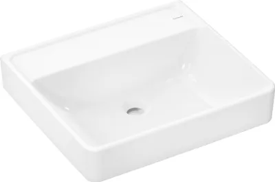 Produktbild von hansgrohe Xanuia Q Waschtisch, ohne Hahnloch, ohne Überlauf, 550 × 480 mm, weiß glänzend, 60237450