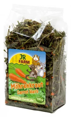 Produktbild von JR Farm Möhrenkraut 100 g, Nagerfutter, Snack