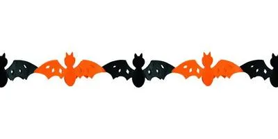 Produktbild von Girlande Fledermaus 3m lang, schwer entflammbar