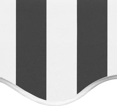 Immagine prodotto di Tessuto di Ricambio per Tenda da Sole Antracite e Bianco 6x3,5m