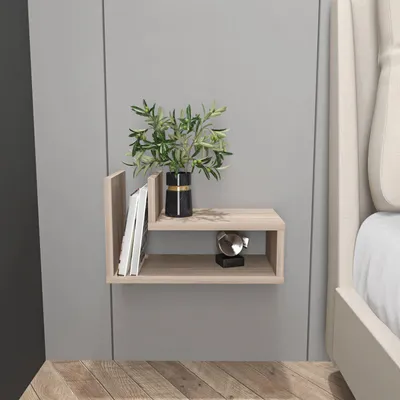 Obrázok produktu pre Skye Decor, kvalitný nočný stolík, Cordoba, 45 x 26,8 x 22 cm | 100 % melamínom potiahnutá drevotriesková doska, hrúbka: 18 mm | Moderný dizajn pre štýlové spálne.