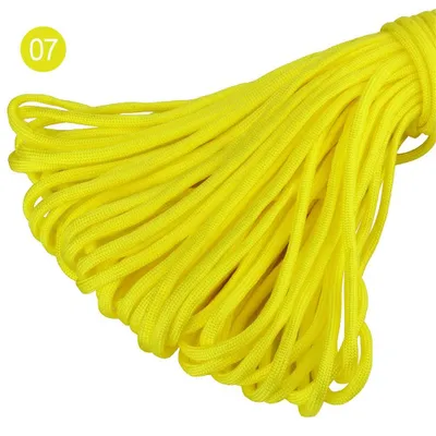 Produktbild von 15m Farbe-7 Gelb MicroCord Paracord Schnüre Nylonleine 2 mm
