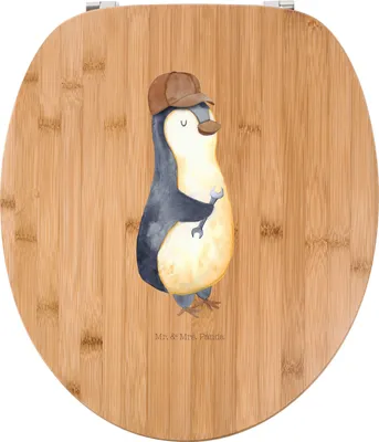 Produktbild von Mr. & Mrs. Panda Toilettendeckel Wenn Papa es nicht reparieren kann, sind wir am Arsch - Transparent - Geschenk, Klo-Deckel, Familie, Vater, Vatertag, Pinguin, Klodeckel