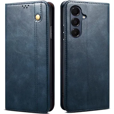 Produktbild von Hülle für Samsung Galaxy S26+, Leder Flip Brieftasche Schutzhülle mit Standfunktion Blau