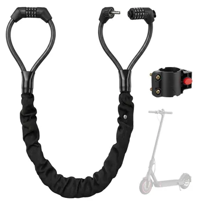 Produktbild von E-Scooterschloss mit Zahlencode, robustes Handschellenschloss, mit Halterung, für Scooter und Fahrrad