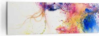 Produktbild von Bild auf Leinwand - Leinwandbild - Frau Abstraktion - 160x50cm - Wand Bild - Wanddeko - Wandbilder - Leinwanddruck - Bilder - Kunstdruck - Wanddekoration - Leinwand bilder - Wandkunst - AB160x50-3849
