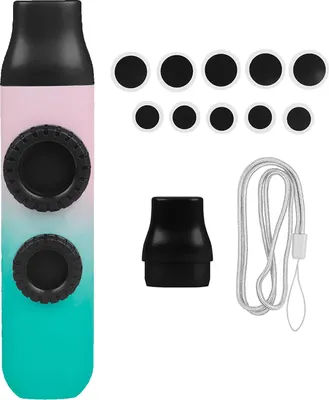 Obrázok produktu pre Kazoo pre deti, ABS kazoo krídlové kazoo pre dospelých Kazoo s 1 náustkom + 10 membránami pre začiatočníkov, zábavný nástroj (ružová a zelená)