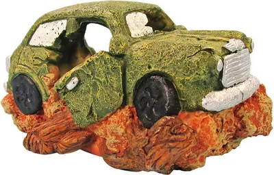 Produktbild von Aquariumdekoration Mini Auto-Wrack 11 x 8 x 9 cm