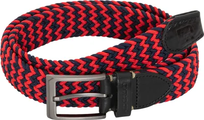 Produktbild von Red Bridge Herren Gürtel Geflochten mit Leder Rot-Navyblau 90