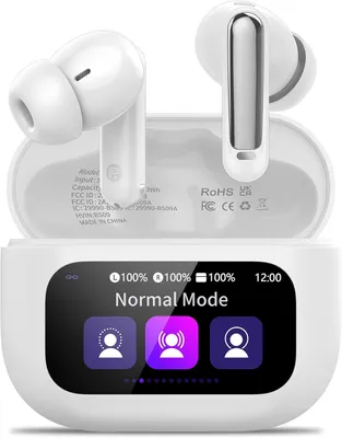 Produktbild von In Ear Kopfhörer Kabellos Bluetooth 5.4 mit ANC+ENC Noise Cancelling Mic, 48Std Spielzeit Tiefer Bass Earbud mit 5 EQ-Modi, IP7 Wasserdicht