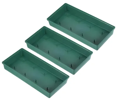 Image de Lot de 3 jardinières en plastique pour la décoration