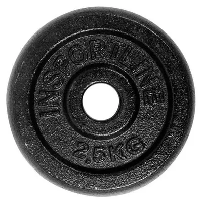 Zdjęcie produktu dla Insportline – obciążnik żeliwny Castblack 2,5 kg, 30 mm