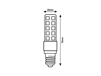 Produktbild von Rabalux 79122 LED Leuchtmittel SMD-LED Glas Glas transparent