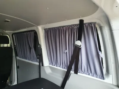 Produktbild von Maß Gardinen für VW T5 T6 T6.1 Transporter lang mit Heckklappe (718) in Grau
